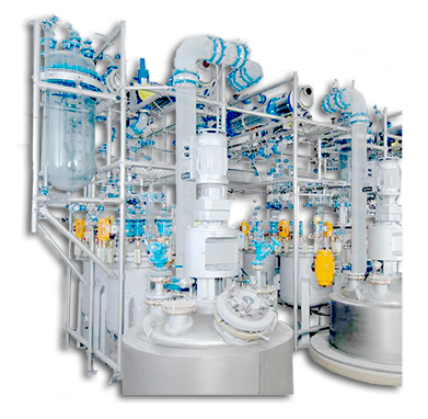 Реакторы мировых производителей объемом от 100 до 10000 литров со стеклянной обвязкой от BüchiGlasUster AG